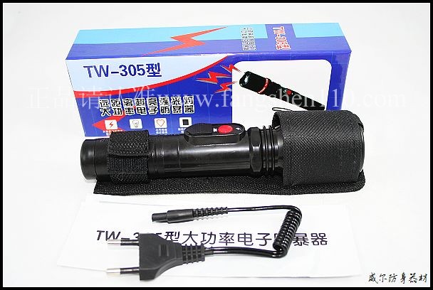 小红盾超级强光瞬晕防身电啪啪305型的说明图片